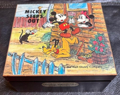 【現貨】迪士尼米奇唐老鴨布魯托音樂盒首飾盒