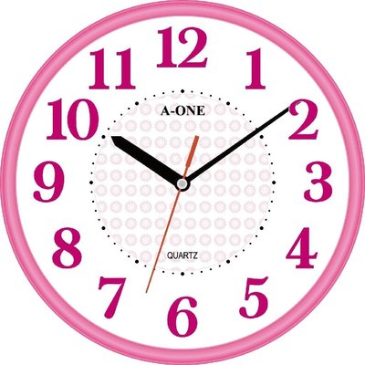 地球儀鐘錶 A-ONE亮彩 典雅時鐘 台灣製造 小型時鐘  時尚居家 生活光彩空間百搭【超低價119】TG-0584紅
