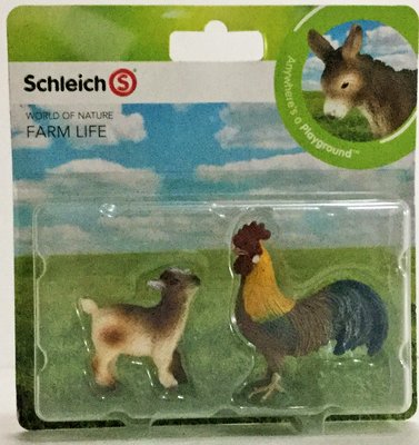 現貨 Schleich 史萊奇動物模型 羚羊 &amp; 公雞