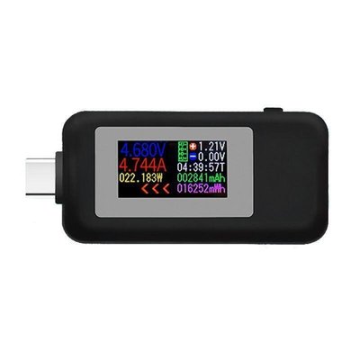 老提莫店-AOT.KWS-1902C Type-C彩色顯示屏USB測試儀電流電壓監視器功率計-效率出貨