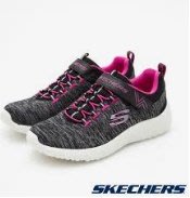 Skechers Burst系列 黏扣兒童慢跑鞋-黑 81906LBKHP【P08-A】-特價:990元