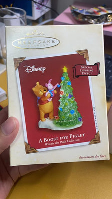 美國hallmark賀曼 小熊噗噗迪士尼擺件 生日禮物