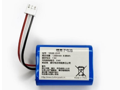 軒林 18500-2S1P 7.4V 3線電池 1200mAh 適用 標籤機 #H049D
