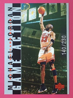1998 Upper Deck Michael Jordan Game Action G22 140/230 Bulls