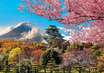 缺貨 19276 2000片歐洲進口拼圖EDUCA 風景 美麗的櫻花日本大阪
