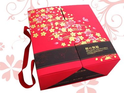【櫻的祝福】 手提禮盒、組合式禮盒、喜餅盒、二層禮盒、雙層禮盒、1斤喜餅盒