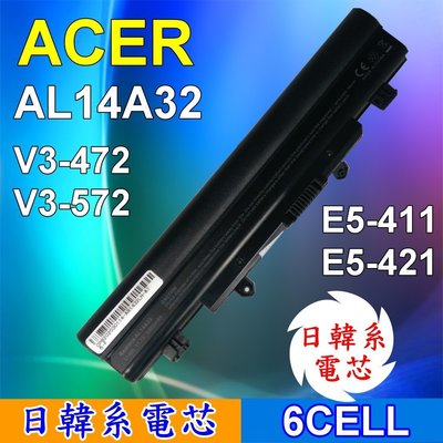 ACER 高品質 AL14A32 電池 Acer Extensa 2509 2510 2510G P246