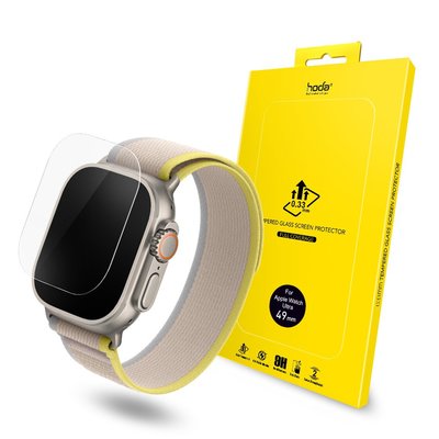 hoda 【Apple Watch Ultra 49mm】全透明玻璃保護貼