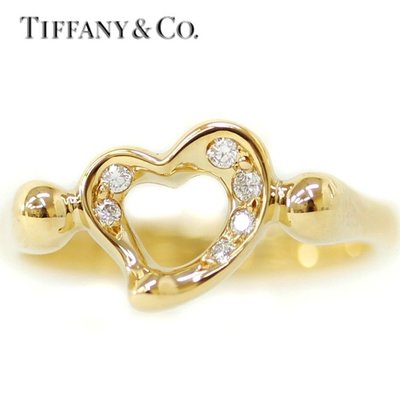 (全新) Tiffany 18K OPEN HEART 愛心鑽戒,新版雷射刻印!