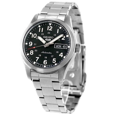 預購 SEIKO SEIKO 5 SBSA197 精工錶 5號 機械錶 36mm 黑面盤 不鏽鋼錶帶
