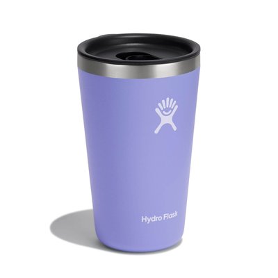 【Hydro Flask】16oz 473ml 保溫隨行杯(紫藤花)滑蓋咖啡杯 保溫杯 保冷杯 保溫瓶 TUMBLER