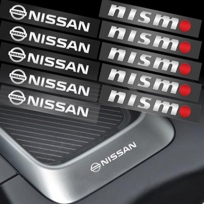 現貨熱銷-NISSAN 10pcs 日產 Nismo Juke 的汽車後視鏡改裝隨機貼紙汽車內部方向盤貼花配件