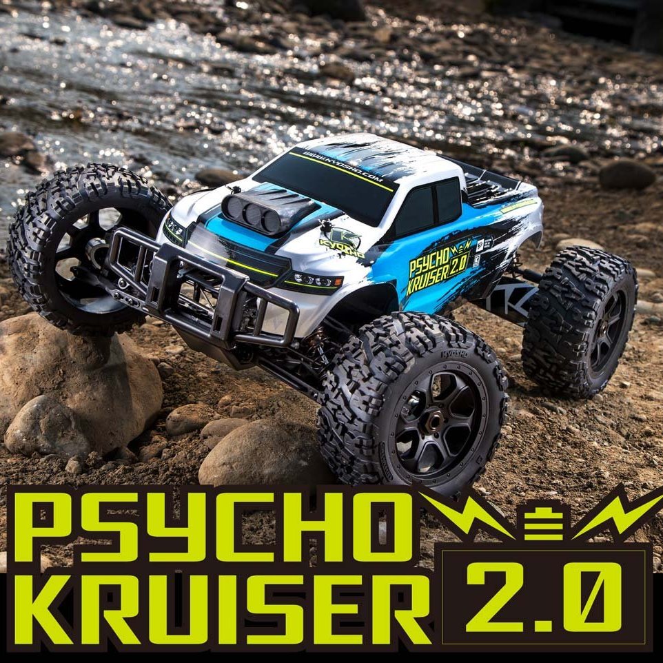日本京商 KYOSHO 1/8賽克號2.0 電動大腳車/競卡越野車Psycho Kruiser 2.0