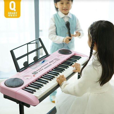 【現貨】電鋼琴 專業鋼琴 電子琴 初學者鋼琴 兒童電子琴 61鍵女孩多功能入門小鋼琴 男孩寶寶初學者 重錘成年禮物