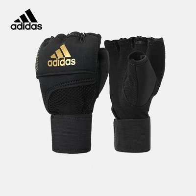 現貨熱銷-adidas阿迪達斯凝膠半指拳套自由搏擊MMA格斗散打沙袋UFC拳擊手套~特價