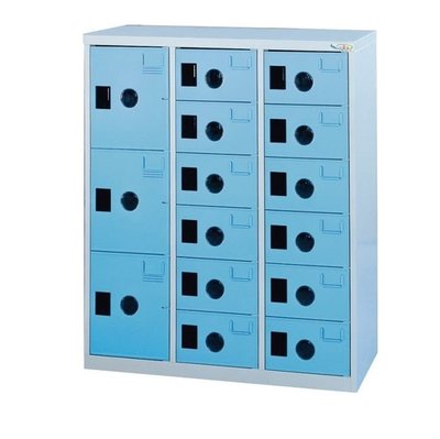 【DS53-6】12小3大門鞋櫃(藍色) MC-5015C