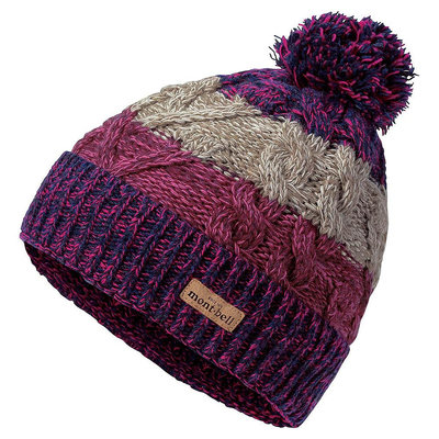 【mont-bell】1118583 PU 紫 CABLE KNIT WATCH CAP 針織帽 羊毛帽 保暖帽 #2