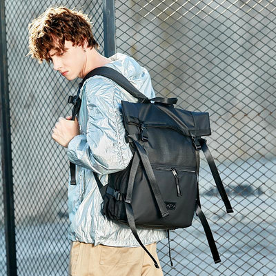 雙肩包男大容量機能背包女16寸筆記本電腦包旅行包登山大學生書包男士背包
