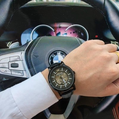 熱銷特惠 ARMANI阿瑪尼手錶男黑武士防水機械錶商務皮帶男士腕錶AR1981明星同款 大牌手錶 經典爆款