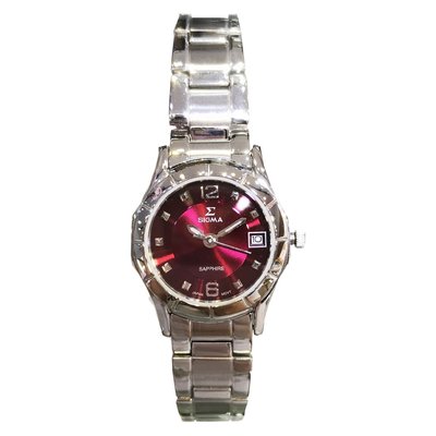 SIGMA 簡約風格 藍寶石水晶鏡面 時尚腕錶 3812L-04