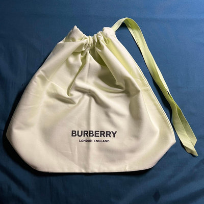 (免運) BURBERRY 防塵 防潮 束口袋 收納袋 淡綠色