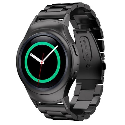 丁丁 三星 Gear S2 S3 運動型手錶錶帶 不鏽鋼 金屬錶帶 20mm 唯樂小黑 2 3 智能精鋼 替換錶帶