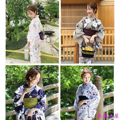 2023新款日本古早和服浴袍YUKATA全棉材質cos旅遊和服 多款式-惠誠小屋
