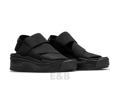 全新 Adidas Y-3 Sandals 黑 涼鞋