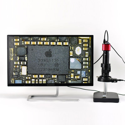 視訊鏡頭高清4800萬HDMI/USB工業相機CCD電子目鏡電腦測量電路板維修檢測