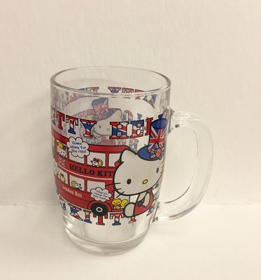 ^燕子部屋 ^ 正版三麗鷗 【Hello Kitty 】玻璃馬克杯-倫敦