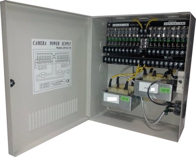 電源供應器~AC24V(24VAC) 8A 192W 電源 ~ 18 路輸出 ~ 弱電系統 配電箱 電信箱 攝影機 監視