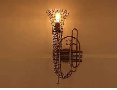 〈滿藝設計傢俬〉0330 LOFT 創意 個性 薩克斯風 鐵藝壁燈 酒吧 美式鄉村 復古 工業風 餐廳 過道燈