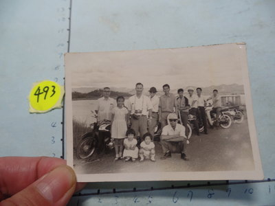 老機車一群,古董黑白,照片,相片