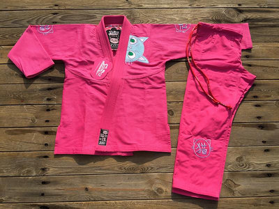 SUNRISE新款 粉色巴西柔術道服女款成人 BJJ GI 兒童柔道服訓練服