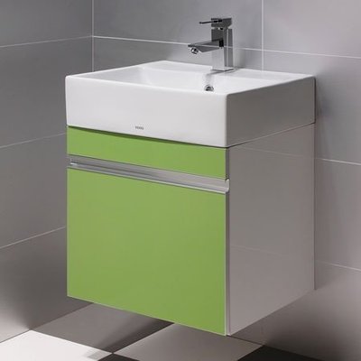 《101衛浴精品》TOTO L710CGUR 蘋果綠 結晶鋼烤面盆浴櫃組 TO-710G【全台大都會免運費 可貨到付款】