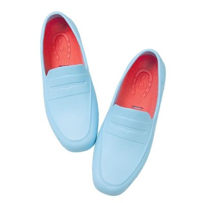 下殺-Ponic&Co美國加州環保防水洞洞懶人鞋-粉藍色(男女)