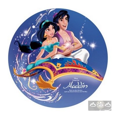 【黑膠唱片LP】阿拉丁-電影原聲帶(進口雙面彩膠) Aladdin/O.S.T.---8731122