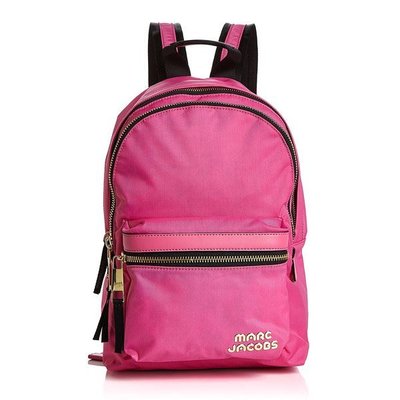 美國名牌MARC JACOBS Logo Backpack專櫃款防水尼龍後背包書包(中款)現貨在美特價$4280含郵