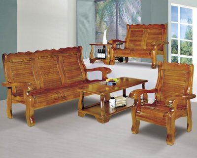 [【DH】貨號BC141-11名稱《千泰》1.2.3含大.小茶几南洋檜木實木板椅組(圖一)附8mm強化玻璃台灣製.可拆賣