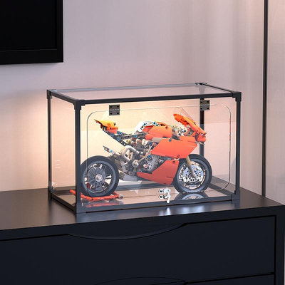 亞克力展示盒42107 適用樂高杜卡迪摩托車積木玩具模型收納防塵罩~芙蓉百貨