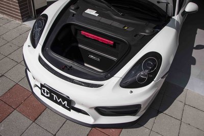 TWL台灣碳纖 Porsche 保時捷 991 Turbo 原廠防水置物箱