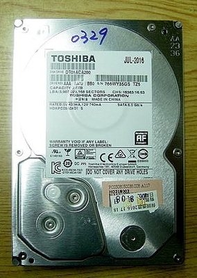 無壞軌,保固 ３個月【小劉2手家電】TOSHIBA 2000G/2TB 3.5吋  硬碟,~0329