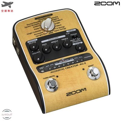 ZOOM 日本 AC-2 木吉他效果器 DI BOX 前級 多種桶身模擬器 音色修正 內建調音器 EQ 平衡式XLR輸出