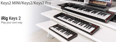 『立恩樂器』公司貨 MIDI鍵盤 IK Multimedia iRig Keys2 PRO Keys 2 PRO 37鍵