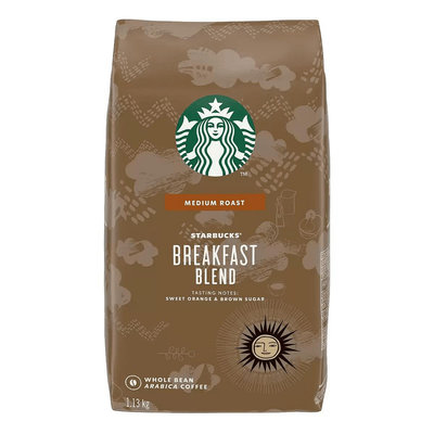 免運 Starbucks 早餐綜合咖啡豆1.13公斤 #614575【杰洋好市多代購】