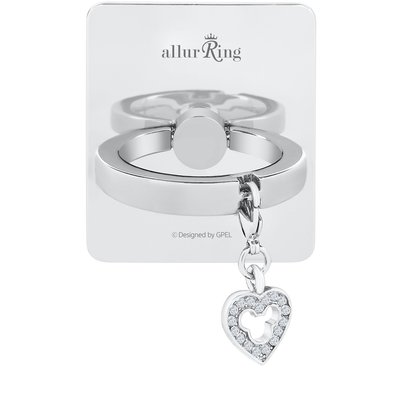 allurring 指環支架-施華洛世奇水晶 心型吊飾-2色