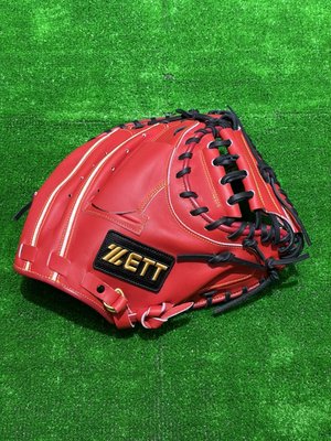 棒球世界全新 ZETT棒球補手專用手套(BPGT-81202)特價日本紅色