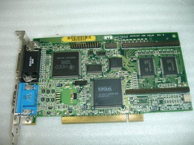 【電腦零件補給站】Matrox 576-06 REV.B 2MB PCI 顯示卡