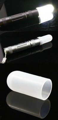 1# 手電筒燈罩 矽膠 柔光罩,適外徑22~25mm,露營燈 交通指揮棒 信號燈 日光燈罩 柔光棒