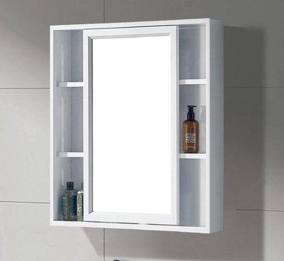 FUO衛浴: 60寬X70高公分 合金材質櫃體  滑門式收納鏡櫃 (T9144M) 特價現貨!